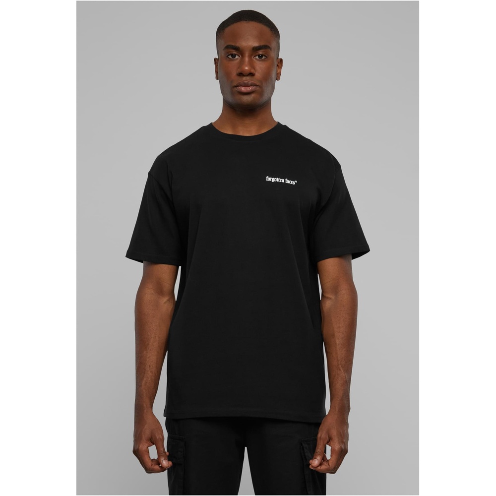 Forgotten Faces - Wings Oversized Heren Tshirt - Zwart